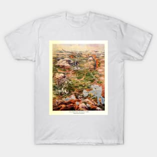 Vintage Yellowstone National Park Map T-Shirt